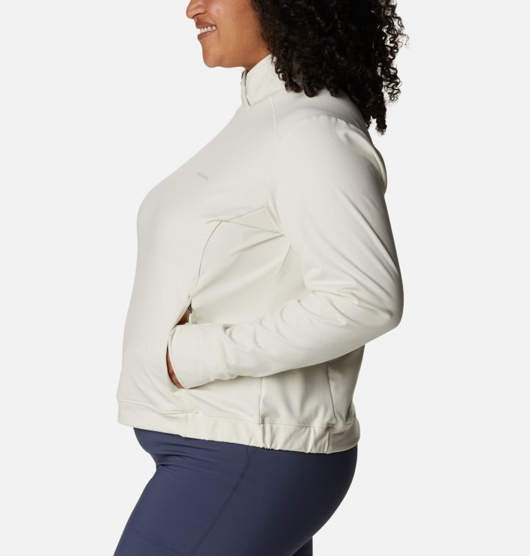 Women's Columbia Weekend Adventure Sweatshirts Cream | Plus Size CA-A18A3